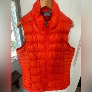 Athleta Orange Puffer Vest